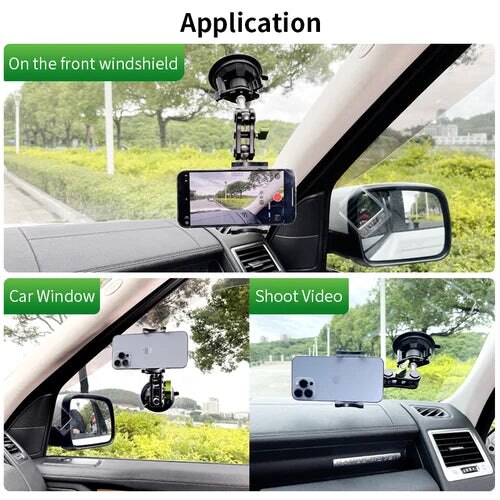 Mobile Phone Holder For Car Shooting Camera Navigation Universal Ball Head Arm Rotary Selfile Suction Cup Bracket For Outdoor Tr