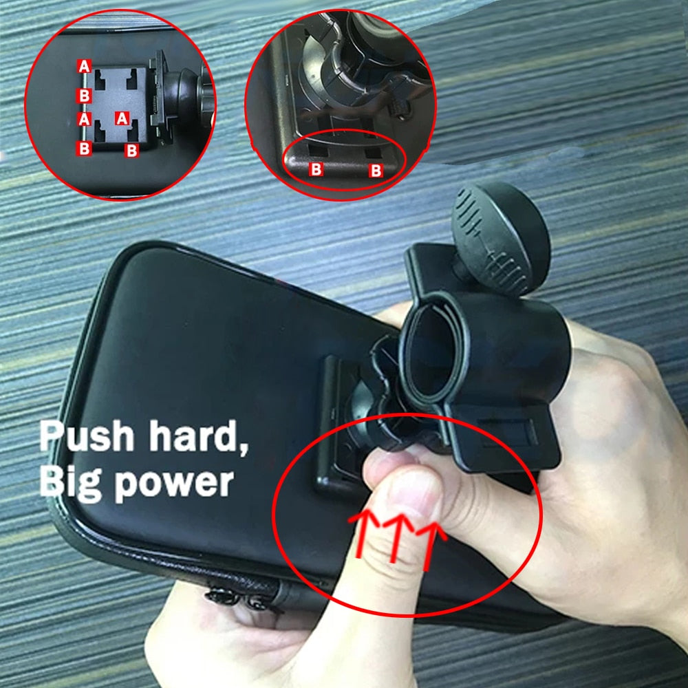 Bicycle Motorcycle Phone Holder Waterproof Case Bike Phone Bag for iPhone Xs 11 Samsung s8 s9 Mobile Stand Support Scooter Cover