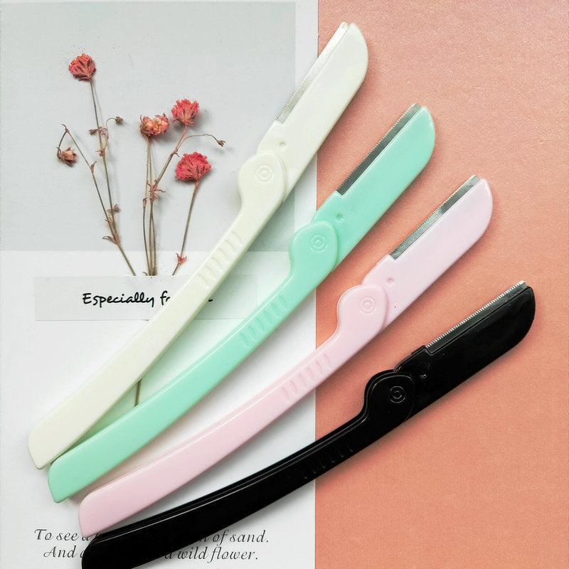 1pcs Foldable Portable Women's Razors Makeup Facial Eyebrow Lip Folding Razor Hair Remover Sharp Stainless Steel Cutting Safety