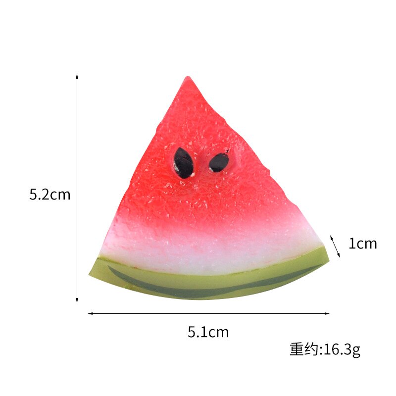 Watermelon/Lemon/Pineapple Fruit Slices Artificial Fruits Fake Fruits for Kitchen Decor Shooting Props Plastic Fruit Photo Model