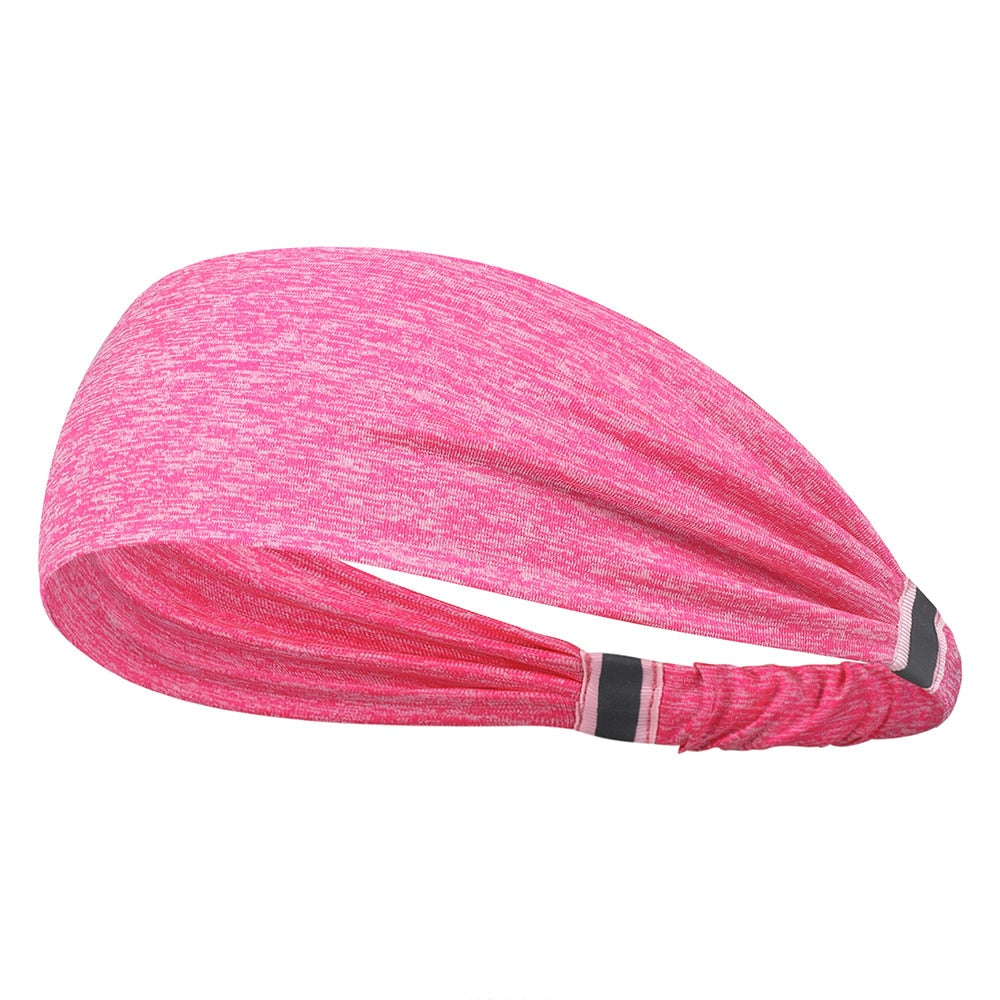 Sports Headband Running Fitness Sweatband Elastic Absorbent Sweat Cycling Jog Tennis Yoga Gym Head Band Hair Bandage Men Women