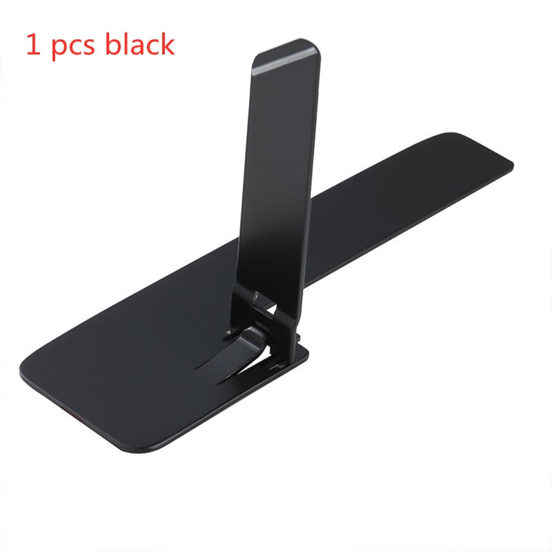 3 in 1 Ultra-Thin Metal Folding Phone Holder Alloy Invisible Back Stick Phone Desktop Holder Portable Mobile Support Phone Stand