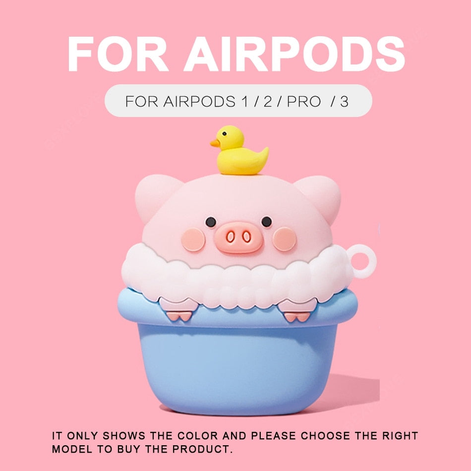 3D Hearphone Case For Airpods 2 3 Pro 1 Case Silicone Cute Earphone Cover for Apple Air Pods Pro 2 3 1 Earpods Case Charging BOX