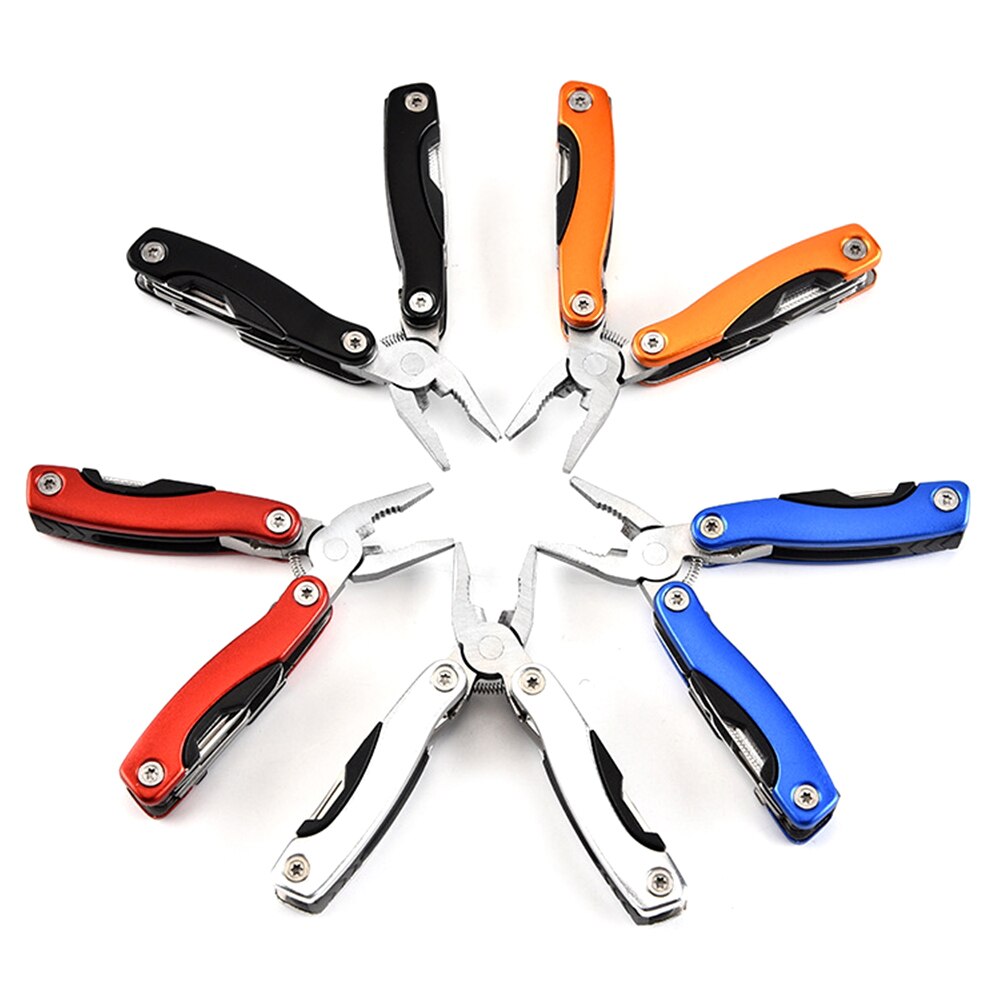 Stainless Steel Folding Pliers Functional Plier Hand Tools Plier Screwdriver Camping Gears Kit Outdoor Pocket Knife Multi-Tool