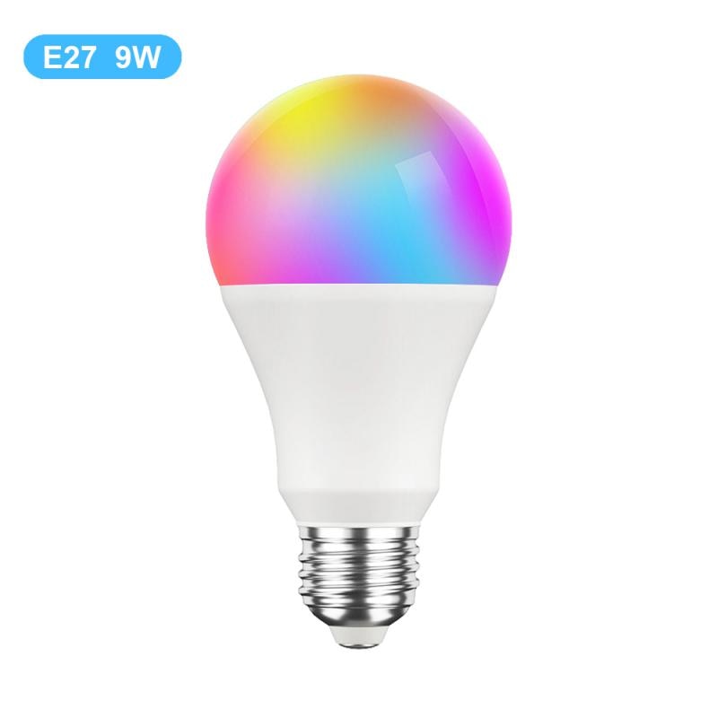 CORUI Tuya WiFi E27 B22 Smart Dimmable Bulb RGBCW 100-240V LED Light Smart Life App Control Support Alexa Google Home Alice