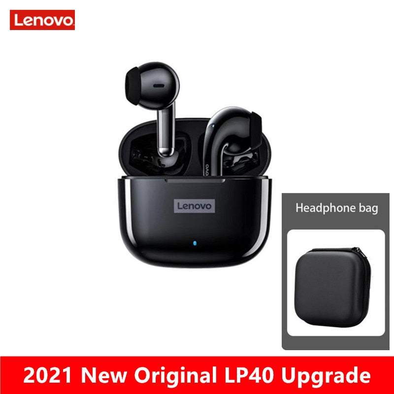 Lenovo lp40 pro /LP40 Bluetooth Earphone 5.0 Immersive Sound  TWS With Microphone Touch Control For Long Standby Time Motion