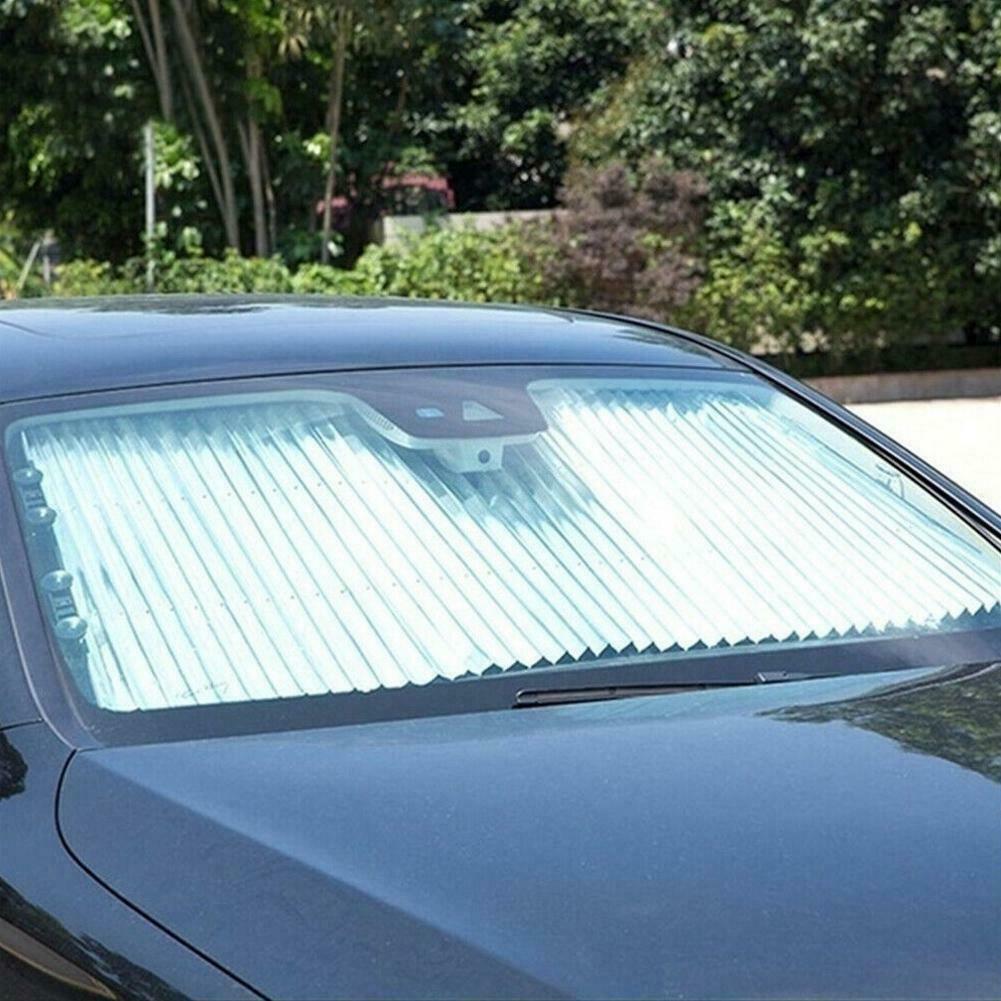 Auto Retractable Car Windshield Sun Shade Automatic Extension Car Cover Window Sunshade UV Sun Visor Protector Curtain 46CM