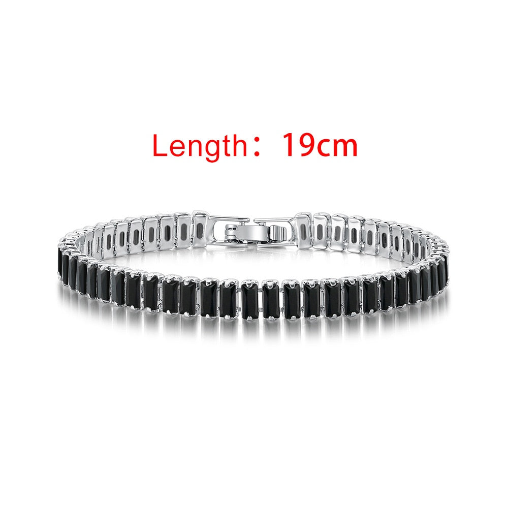 Iced Out Zircon Tennis Bracelet For Women Luxury Crystal Bracelets Men&#39;s Hand Chain Hippie Trendy Accessories Jewelry Gifts H167