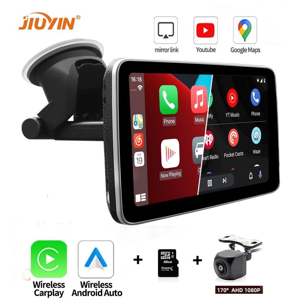 Universal 7inch Car Radio Multimedia Video Player Wireless Carplay  GPS Navigation Apple Android Auto Touch Screen