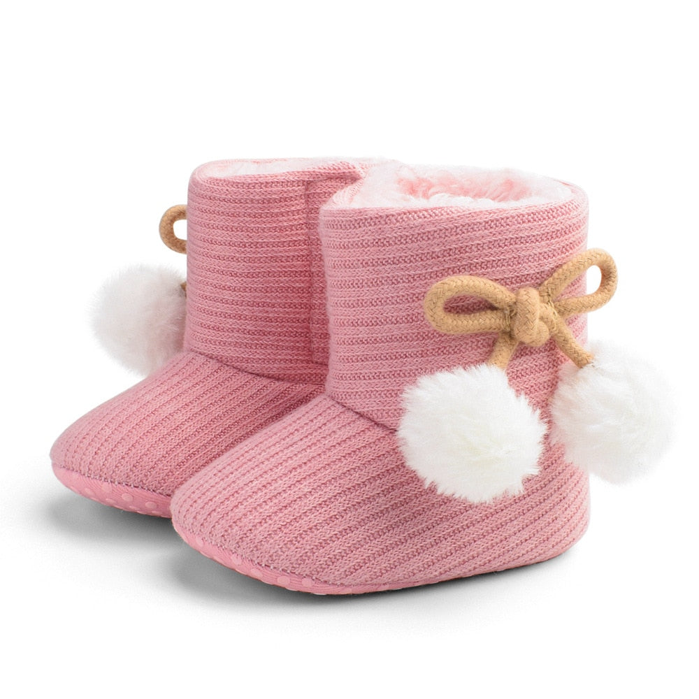 Baby Winter Boots Infant Toddler Newborn Cute Cartoon Bear Shoes Girls Boys First Walkers Super Keep Warm Snowfield Booties Boot