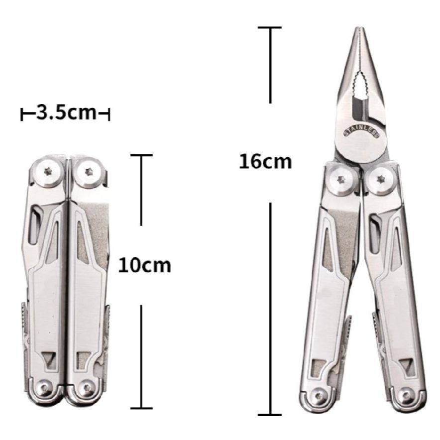 Daicamping DL12 Clip Multifunctional Clamps 7CR17MOV Folding Knife Tools Multitools Cable Camping Gear Multi Pliers Multi-Tools