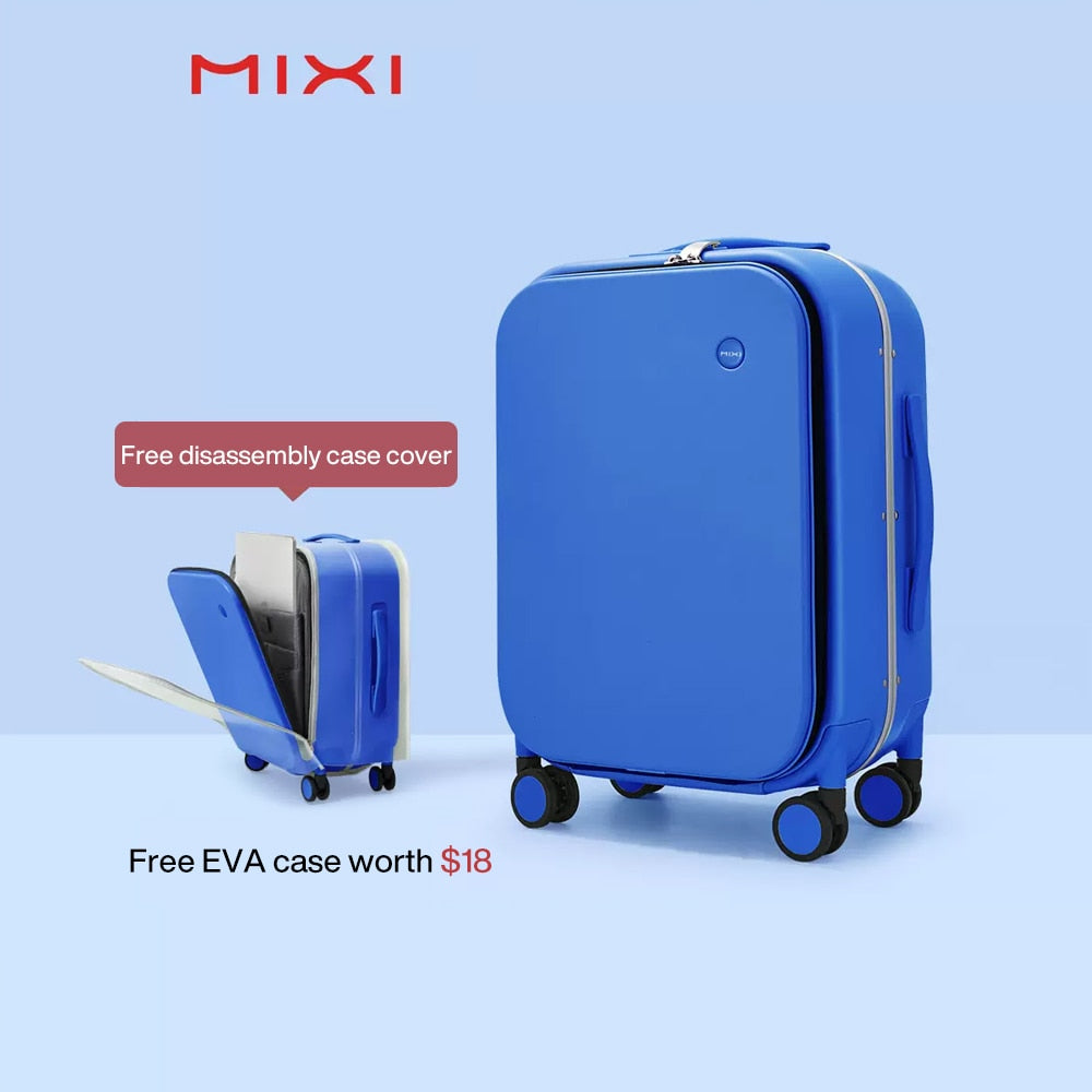 Mixi Patent Design Aluminum Frame Suitcase Carry On Rolling Luggage Beautiful Boarding Cabin 18 20 24 Inch M9260