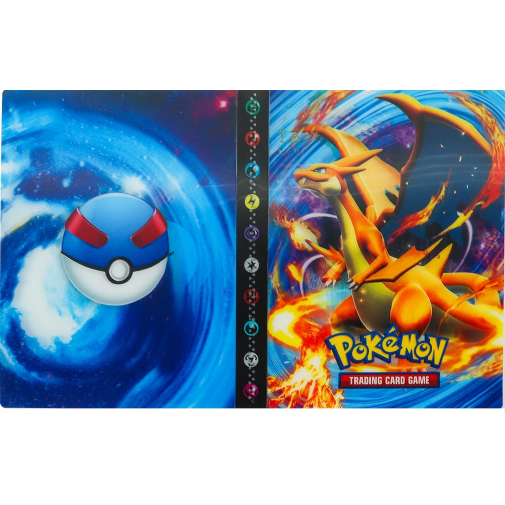 Pokemon Album Cards Book Map Letter Holder Binder Cartoon TAKARA TOMY New Anime 240PCS VMAX GX EX Collection Folder Kid Toy Gift