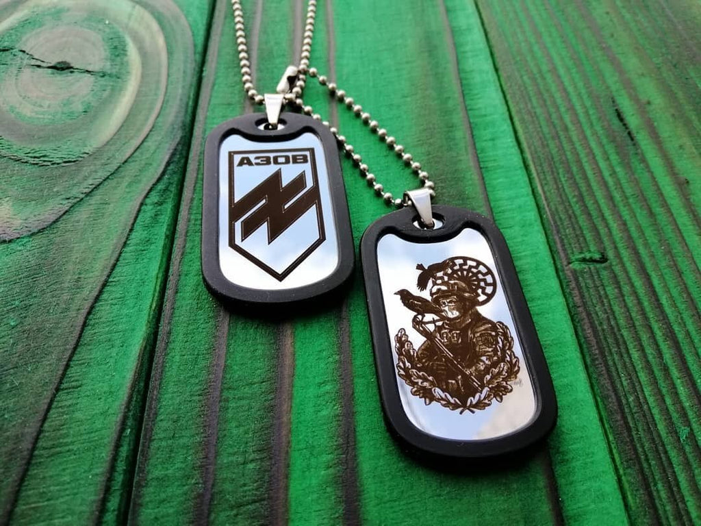 Personalized Necklaces DIY Stainless Steel Dog Army Tag Custom Engraved Name ID Photo Pendants Long Chain Military Style Jewelry