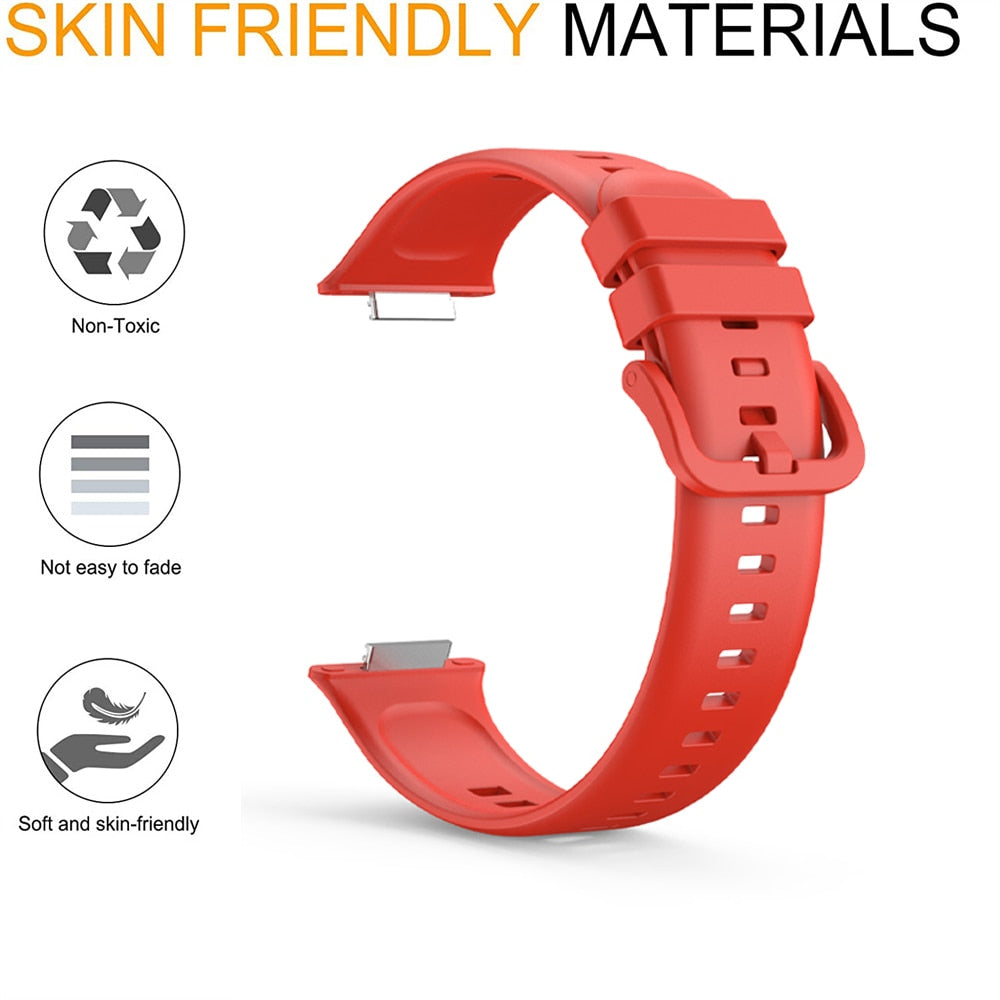 Silicone Watch Strap For Huawei Watch Fit 2 Strap Replacement Band For Huawei Watch Fit2 Strap