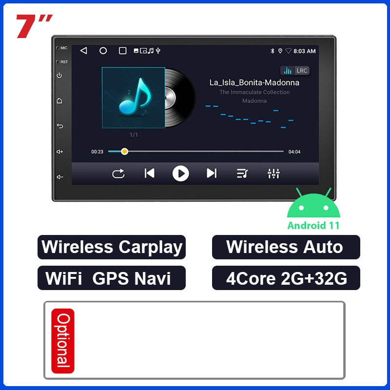 ESSGOO Carplay Car Radio 2 Din 7"/9"/10" MP5 Player GPS Navigator Wireless Android Auto 2.5D IPS Screen Wi-Fi DSP Car Autoradio