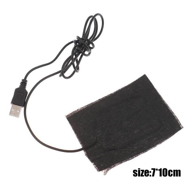 1PCS USB 5V Heating Heater Pad Massage For Warming Body Foot Winter Portable Warm Plate For Mouse Pad Shoes Golves Health Care