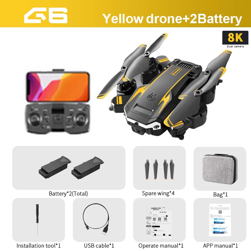 Xiaomi MiJia G6 Drone 8K 5G Professional HD Aerial Photography GPS Omnidirectional Obstacle Avoidance Quadcopter Distance 5000M