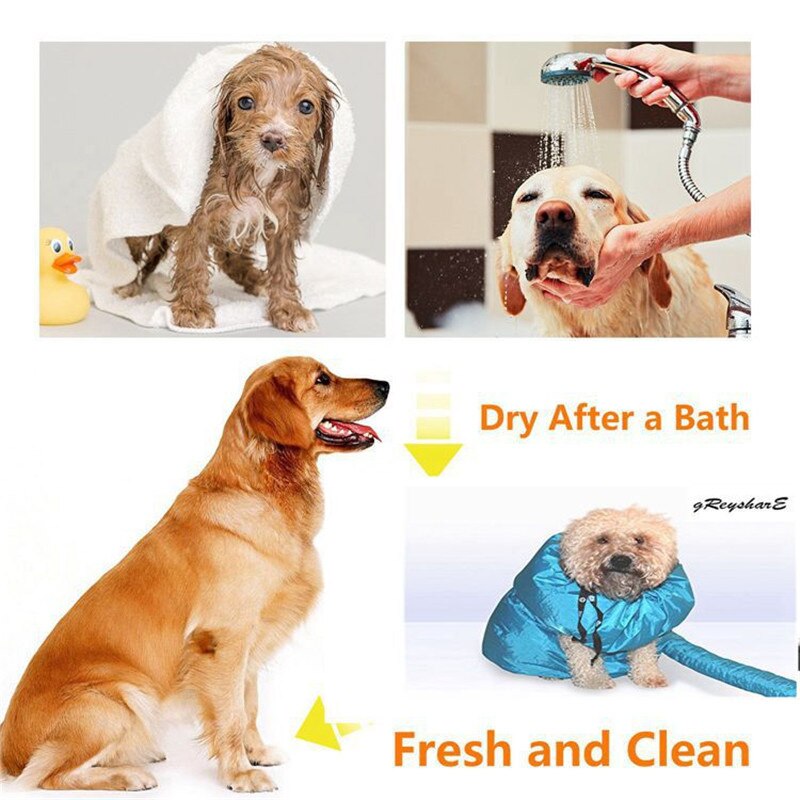 Pet Drying Bag Hair Dryer Accessory Portable Folding Pet Quick Dry Bag Labrador Large Dog Can Dry Dog Kit Quickly and Easily