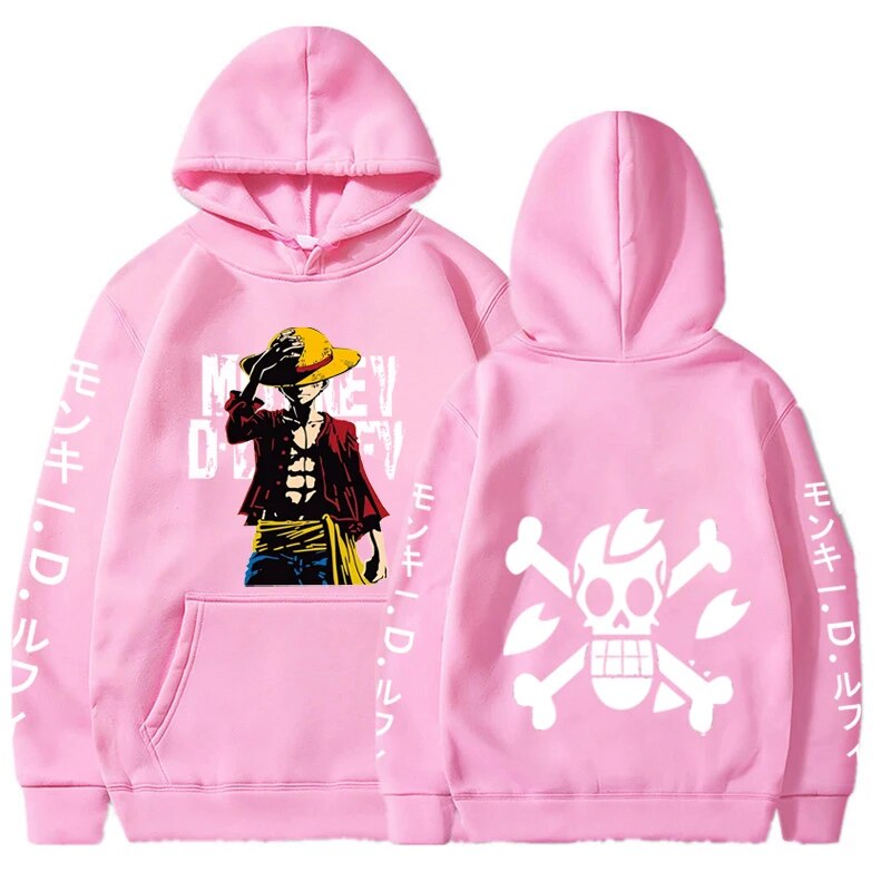 One Piece Anime Hoodies Cool Luffy Hoodies Print Custom Made Japanese Trend Unisex Casual Hoodies Fashion Long Sleeve Tops