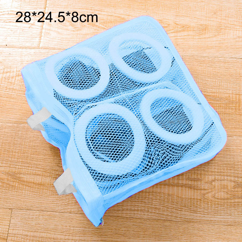 1Pcs Shoes Washing Hanging Bag Dry Sneaker Mesh Laundry Bags Home Using Clothes Washing Protect Net Wash Bag