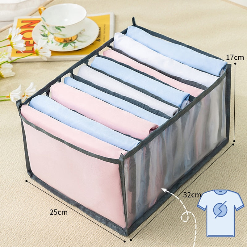 Foldable Drawer Compartment Storage for Socks, Underwear, Bras, Ties, and Baby Clothes with Sock Organizer Drawer Divider