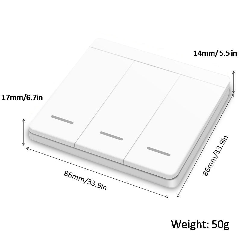 Diese 433Mhz wireless Wall Switch rf 86 wall panel transmitter Safety Switch and AC 110V 220V relay interruptor for Light Lamp