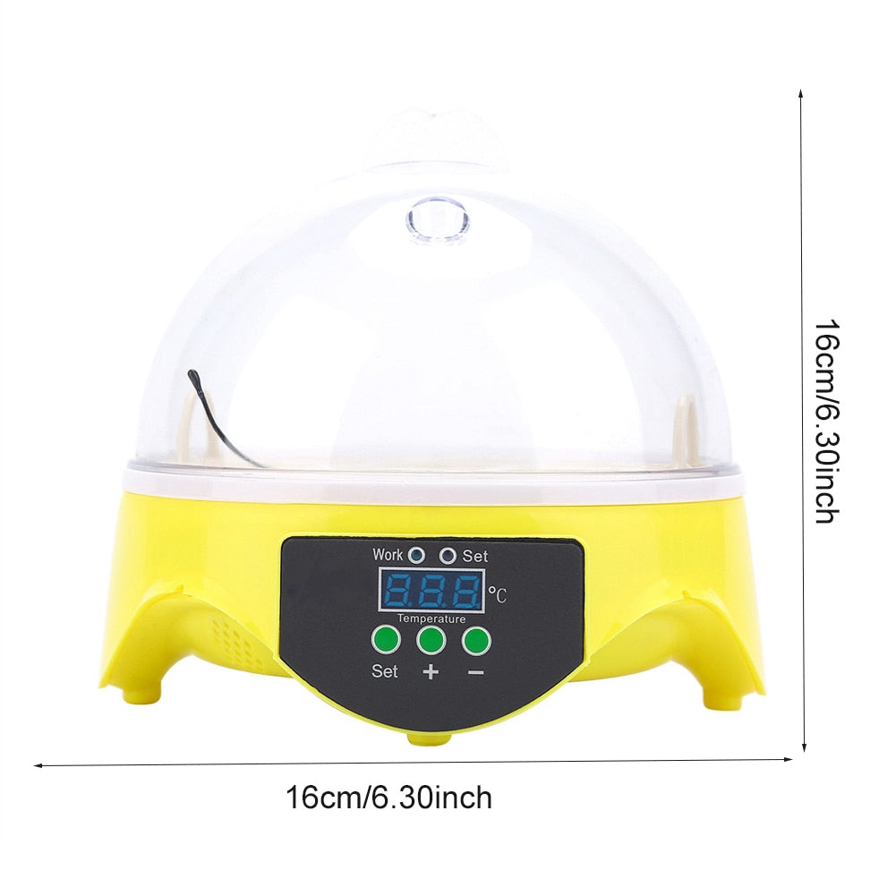 Digital 7 Eggs Incubator For Bird Egg Broedmachine Chicken Duck Quail Birds Egg Hatcher Electronic Incubator Tools