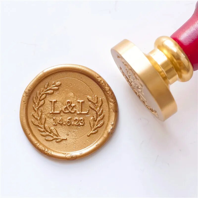Personalized Wedding Wax seal stamp with 2 initials,Custom wedding sealing wax stamp Invitation Seal Stamp.initials wax seal