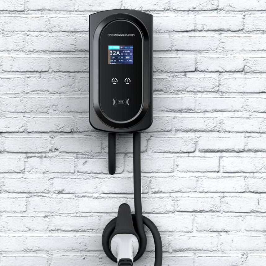 Electric car charger 11kw 22 kW single-phase AC mobile 16A 32A multiple types wall-mounted charging stations