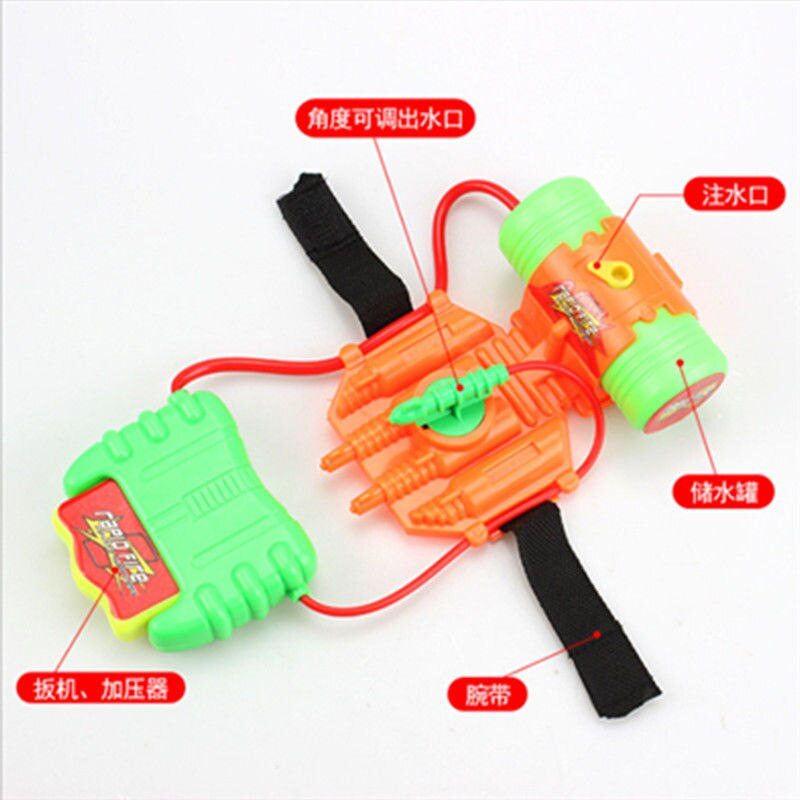 Water Gun Toys Fun Spray Wrist Hand-held Children's Outdoor Beach Play Water Toy for Boys Sports Summer Pistol Gun Weapon Gifts