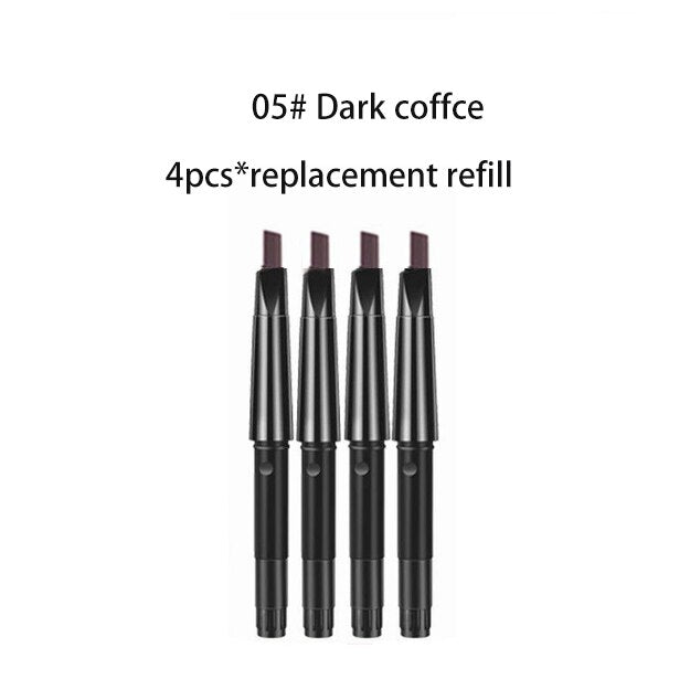 5 Colors Double Head Eyebrow Pencil Waterproof Long Lasting Sweat-proof Natural Wild Brows Shaping Drawing Easy Coloring Makeup