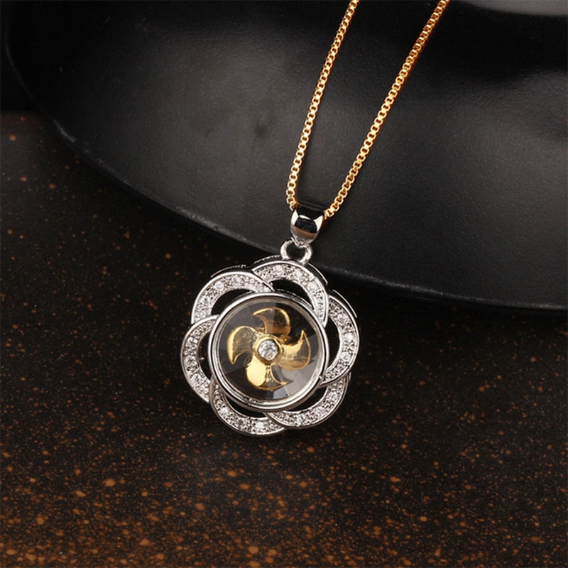 New Arrival AAA Cubic Zirconia Pave Gold Silver Color Crystal Necklace Women's Jewelry.