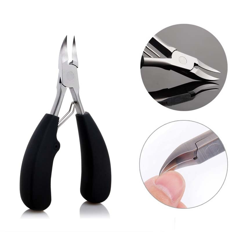 Toe Nail Clippers Remove Dead Skin Nail Correction Nippers Ingrown Toenail Cuticle Scissor Edge Cutter Thick Pedicure Care Tool