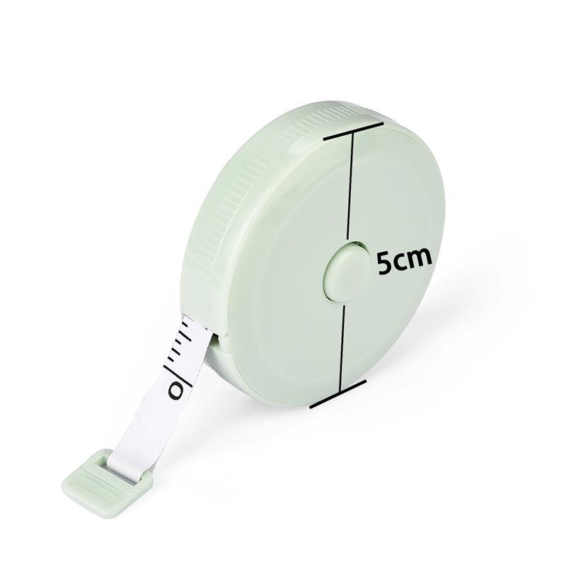 1.5/2m Mini Soft Tape Measure Double Scale Automatic Telescopic Ruler Sewing Tailor Craft Rule Body Clothes Measuring