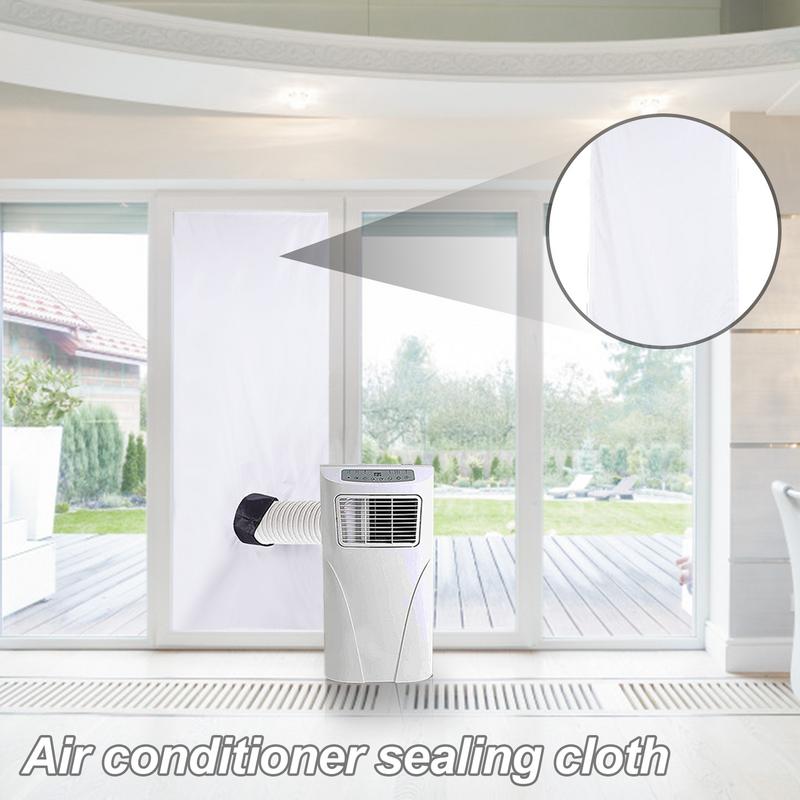 2M/3M Universal Window Seal Portable Air Conditioner And Tumble Dryer AC Window Sealing Cloth Kit with Adjustable Coupler with T