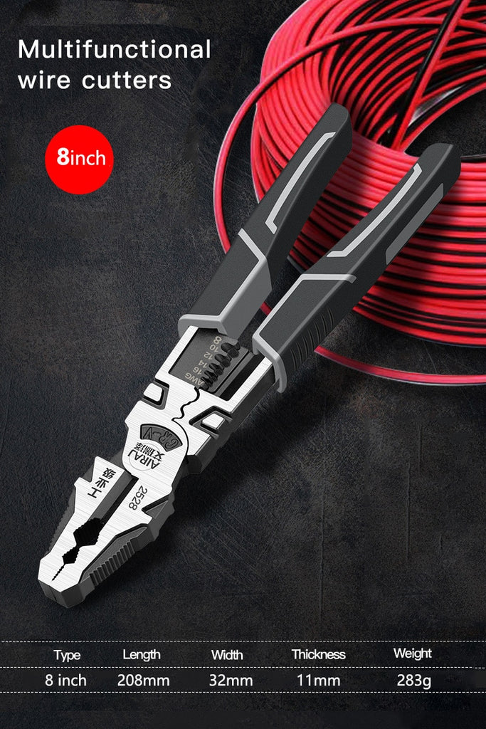 AIRAJ Universal Multifunctional Diagonal Wire Pliers Needle Nose Pliers Hardware Tools Universal Wire Cutters Electrician