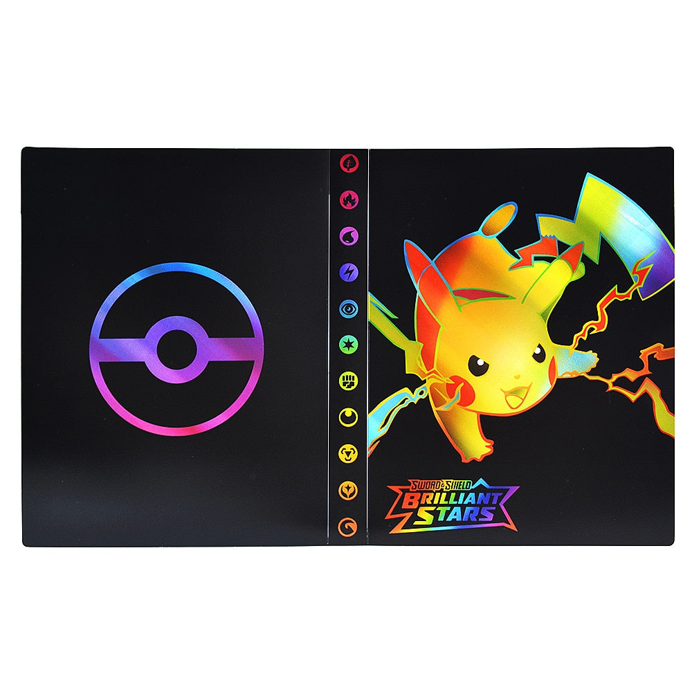 Pokemon Album Cards Book Map Letter Holder Binder Cartoon TAKARA TOMY New Anime 240PCS VMAX GX EX Collection Folder Kid Toy Gift