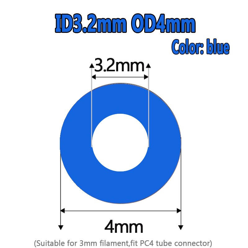 1Meter 1mm 2mm 3mm 4mm 6mm 8mm PTFE Tube For 3D Printer Parts Pipe Bowden J-head