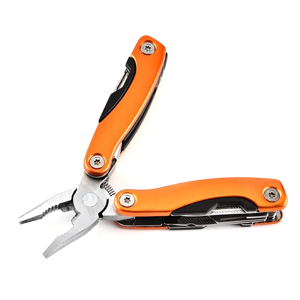 Stainless Steel Folding Pliers Functional Plier Hand Tools Plier Screwdriver Camping Gears Kit Outdoor Pocket Knife Multi-Tool