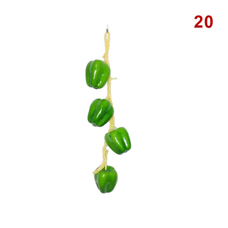 Artificial Simulation Food Vegetables Fake Chili Pepper Fruits Grapes Model Photography Props Room Home Kitchen Wall Decoration