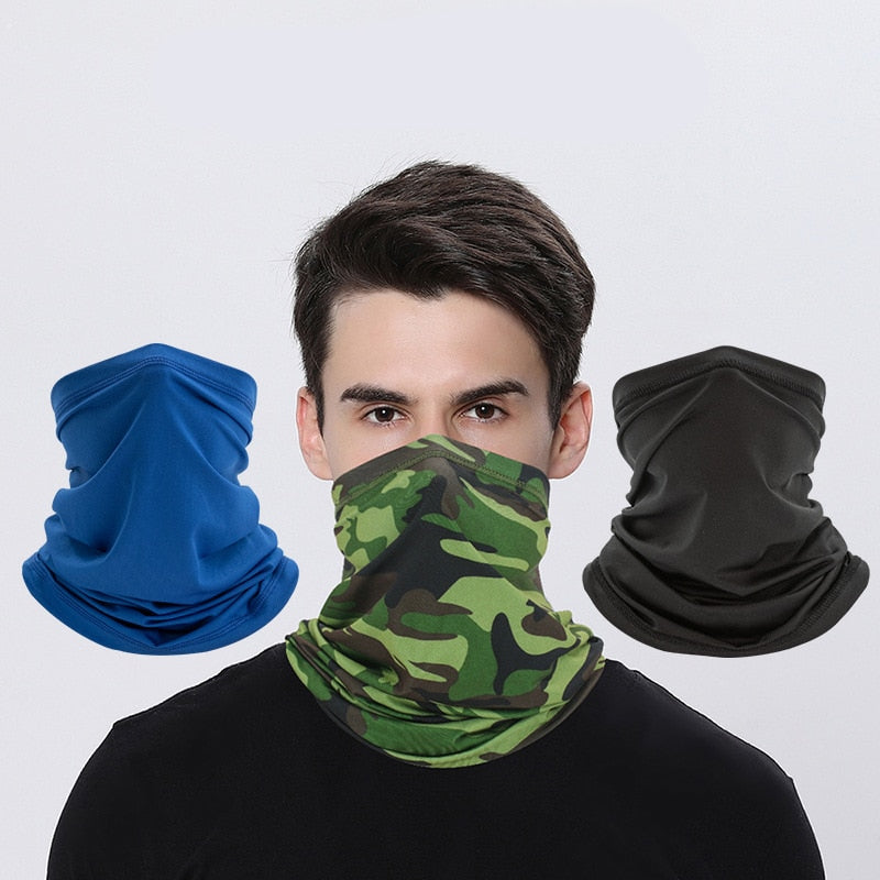 Outdoor UV Protection bandana Scarf Neck Warmer Multifunctional Fishing Hiking Cycling Face Head Wrap Cover Bandana Headband Cap