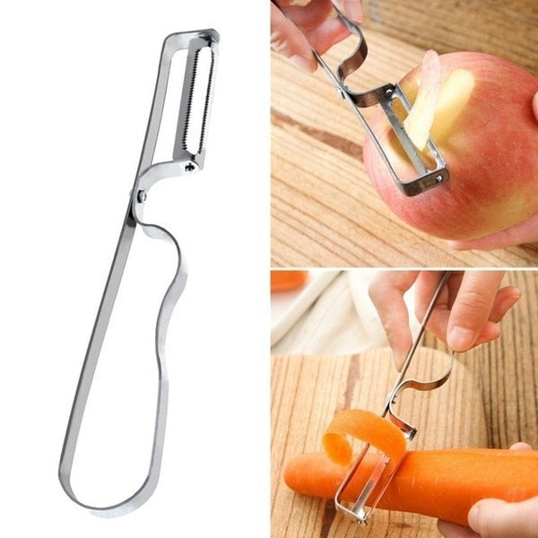 Stainless Steel Potato Chip Slicer Dough Vegetable Fruit Crinkle Wavy Slicer Knife Potato Cutter Chopper French Fry Maker