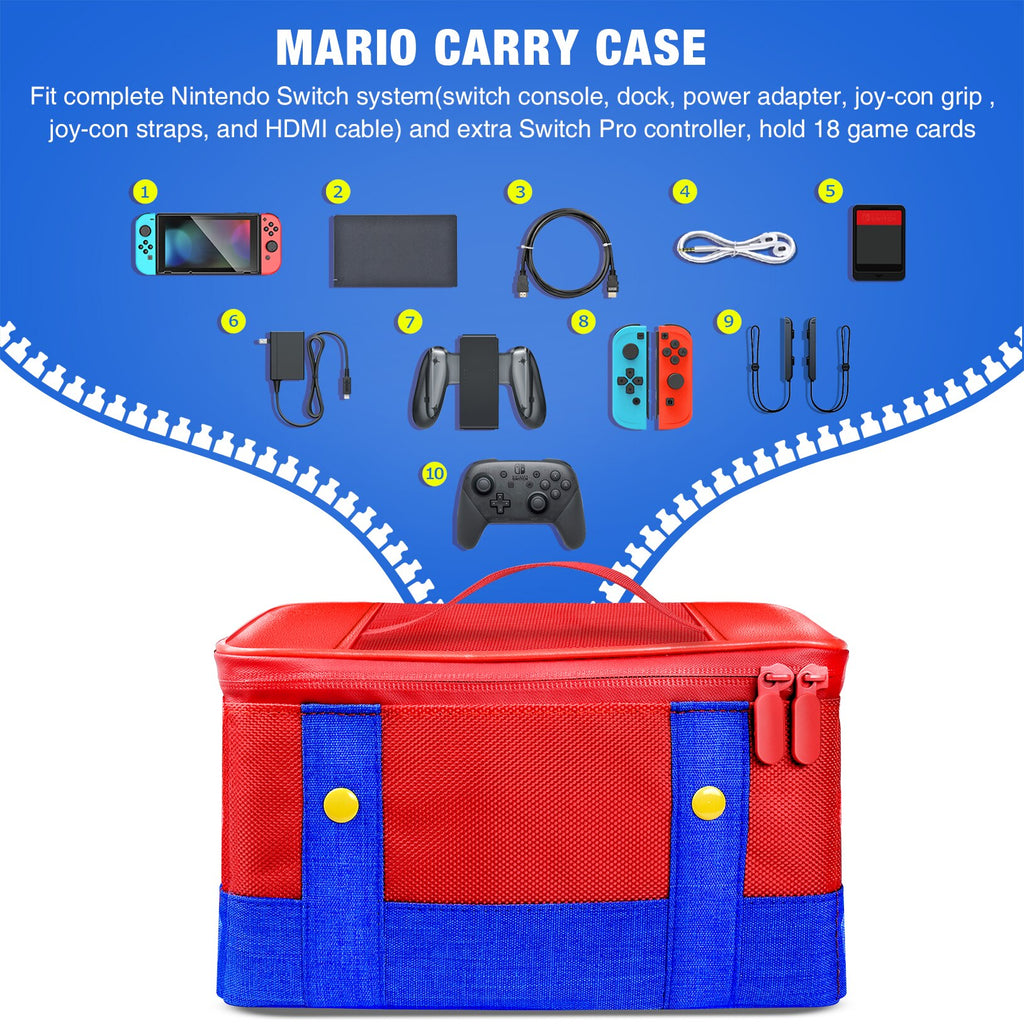 Large Carrying Protective Case for Nintendo Switch OLED Console Pro Controller Travel Storage Bag Case For Switch Accessories