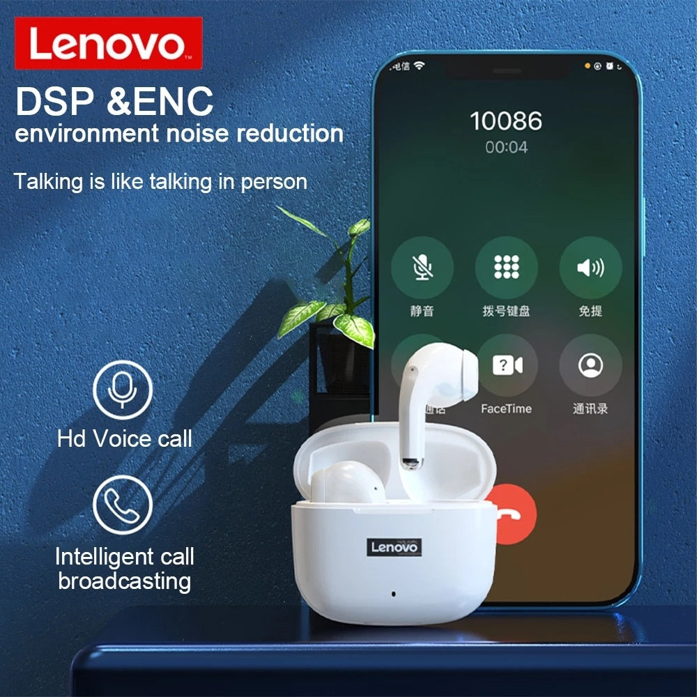 Lenovo lp40 pro /LP40 Bluetooth Earphone 5.0 Immersive Sound  TWS With Microphone Touch Control For Long Standby Time Motion