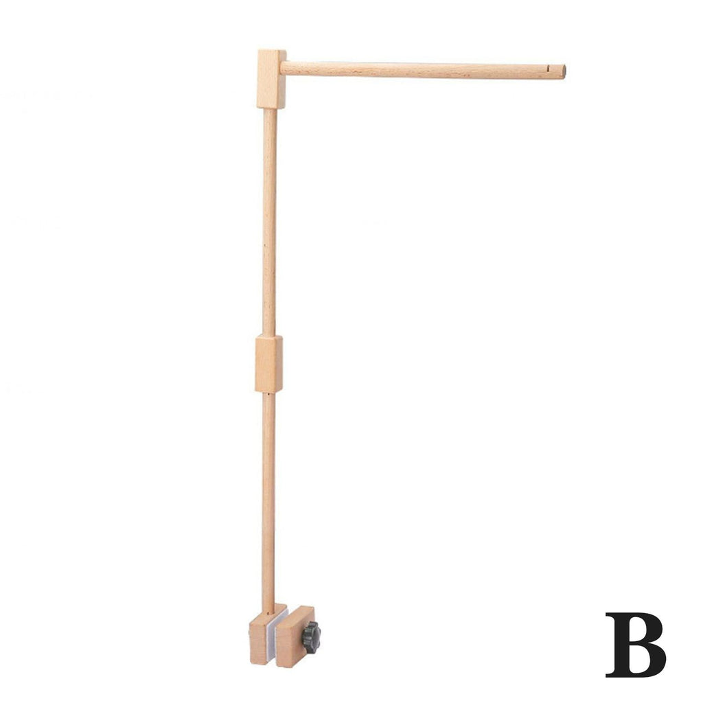 Let's Make Wooden Bed Bell Bracket Mobile Hanging Rattles Hanger Mobile Bed Bell Wood Holder Arm Bracket