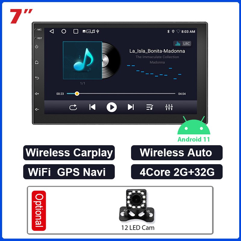 ESSGOO Carplay Car Radio 2 Din 7"/9"/10" MP5 Player GPS Navigator Wireless Android Auto 2.5D IPS Screen Wi-Fi DSP Car Autoradio