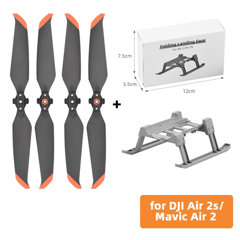 4 Pairs Low Noise 7238 Propeller Props for DJI Air 2s/Mavic Air 2 Drone Quick-Release 7238F Blade Propellers Wing Accessories