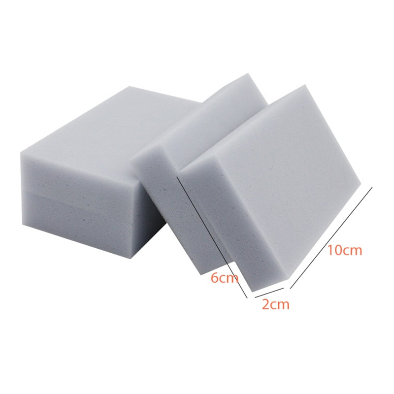 Meltset 50pcs/lot Gray Magic Sponge Eraser Cleaning Multi-functional Melamine Sponge 100*60*20mm Wholesale