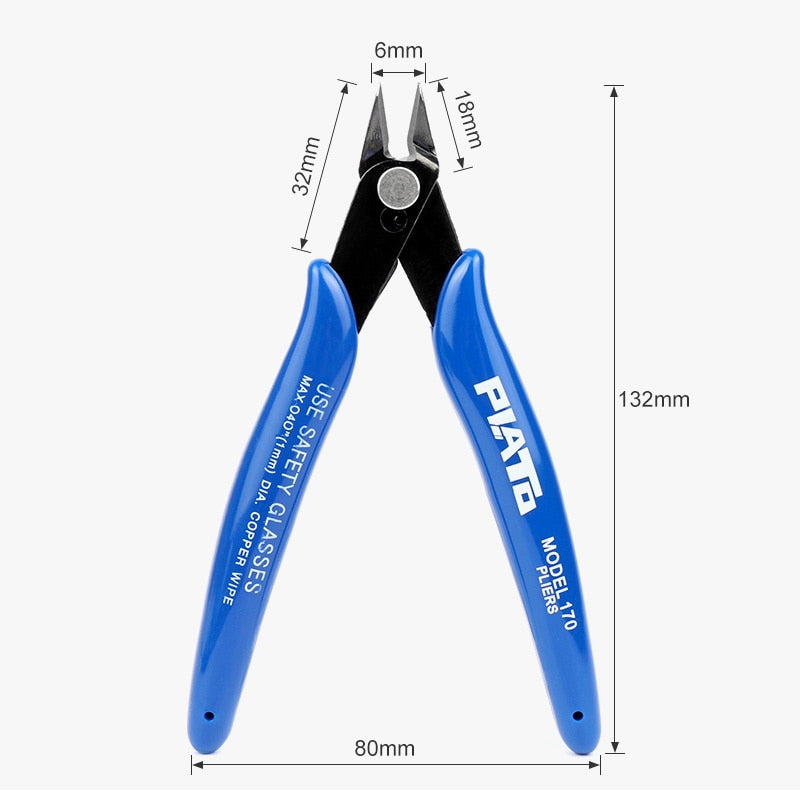 1/5/10pcs PLATO 170 Wishful Clamp DIY Electronic Diagonal Pliers Side Cutting Nippers Wire Cutter 3D printer parts